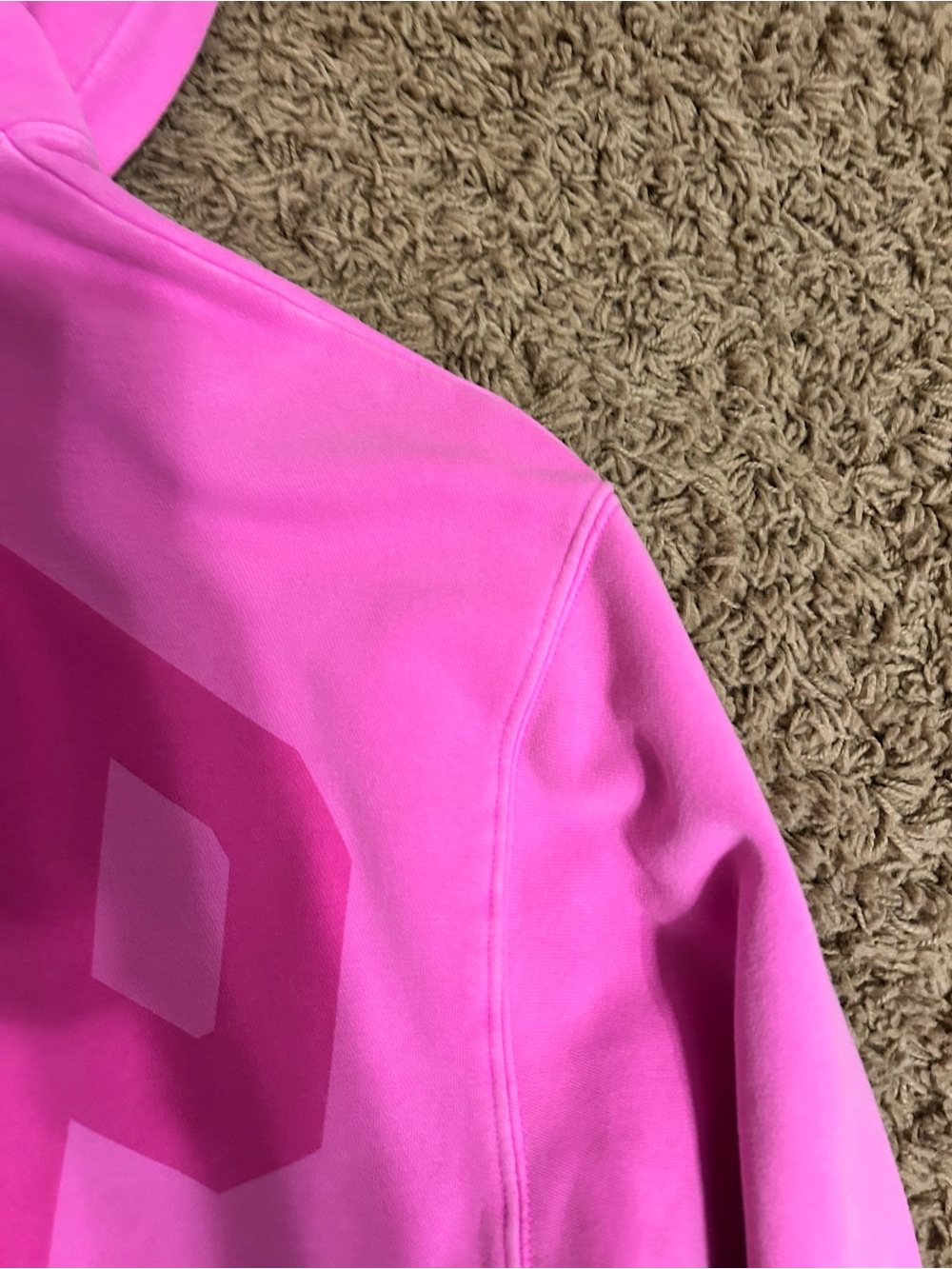 GAP neon pink arch logo cropped hoodie size XS - Picture 7 of 9